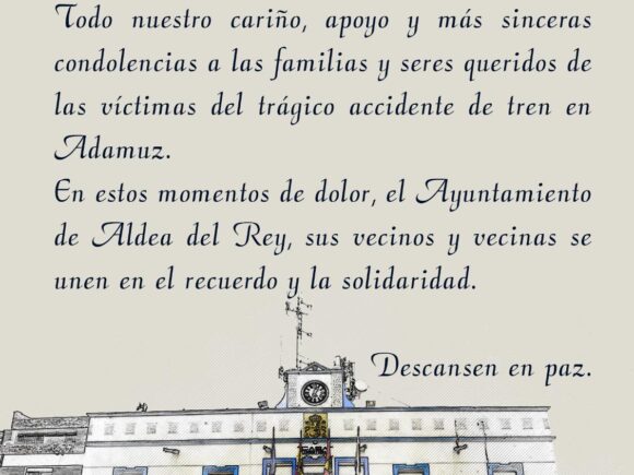 Condolencias accidente ferroviario