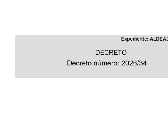Decreto listado definitivo de admitidos y excluidos y composición del Tribunal del Plan Extraordinario de Empleo 2025